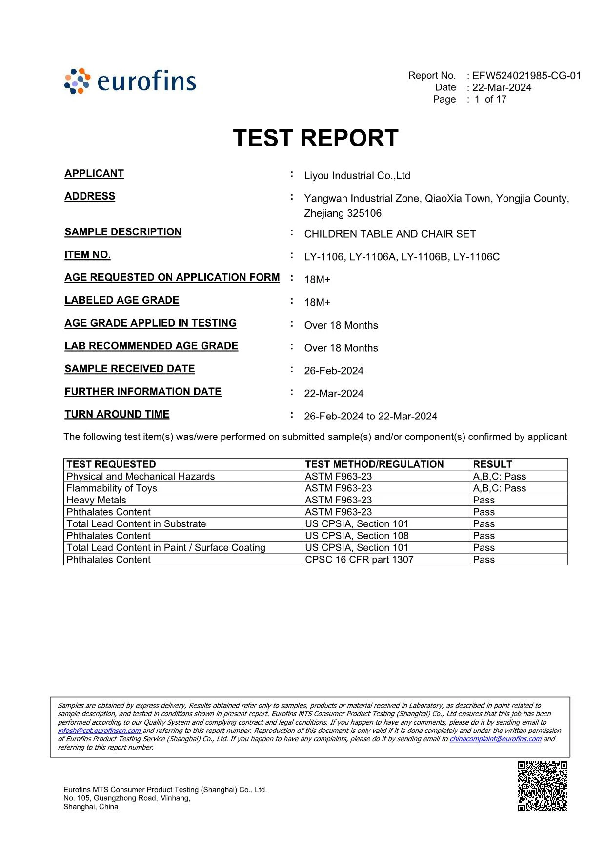 eurofins Test Report eurofins Test Report