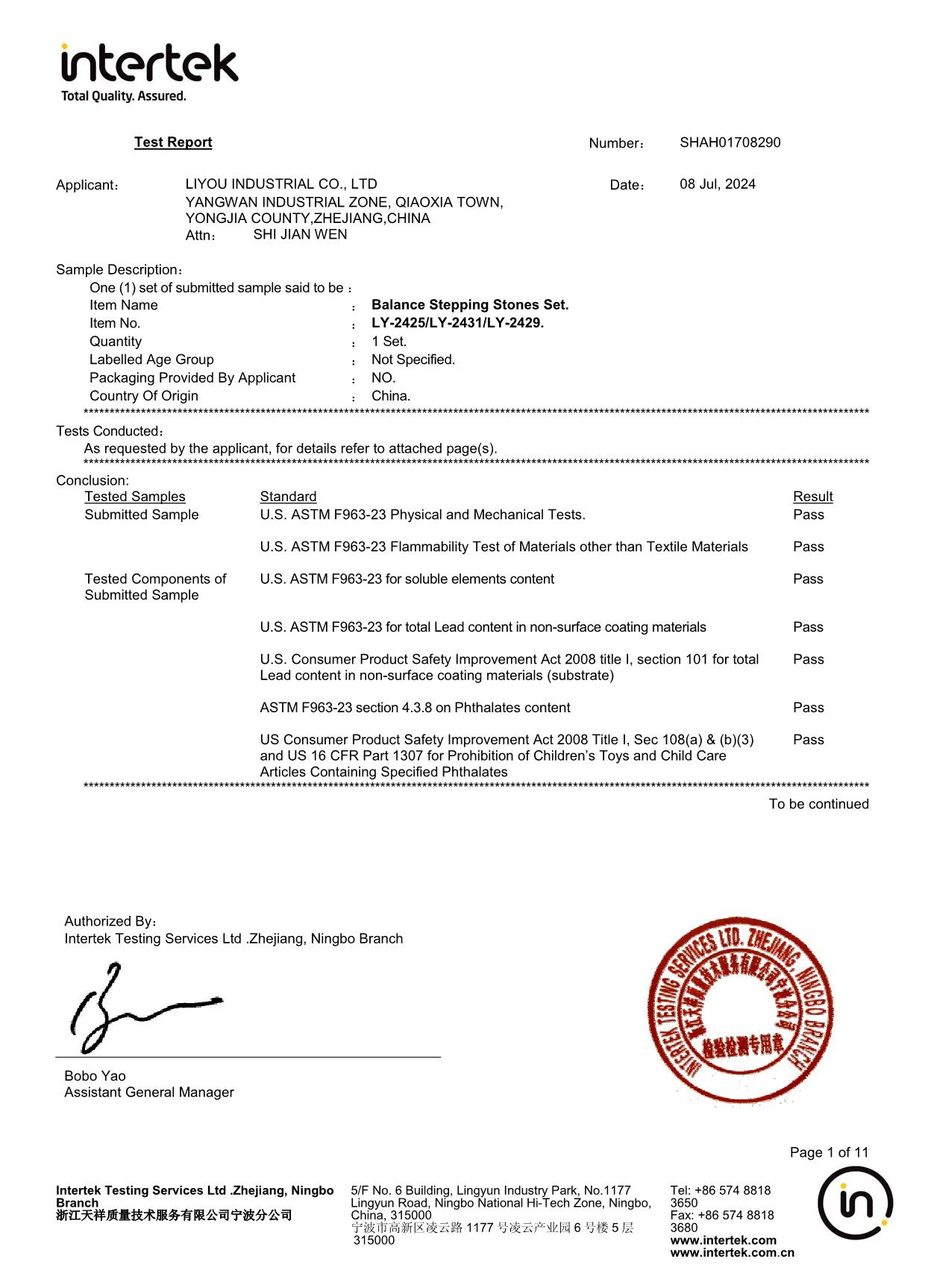 intertek Test Report intertek Test Report